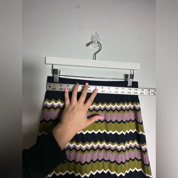 NEW SEZANE Parniane Striped Knit Midi Cotton Skirt  Dress Size Medium - Picture 13 of 15